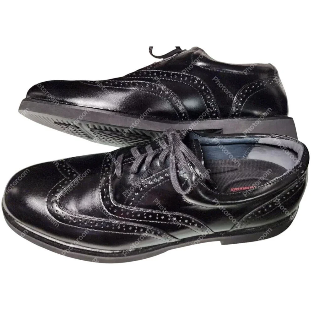 Stafford Performance Black Dress Shoes Size 13 Leather